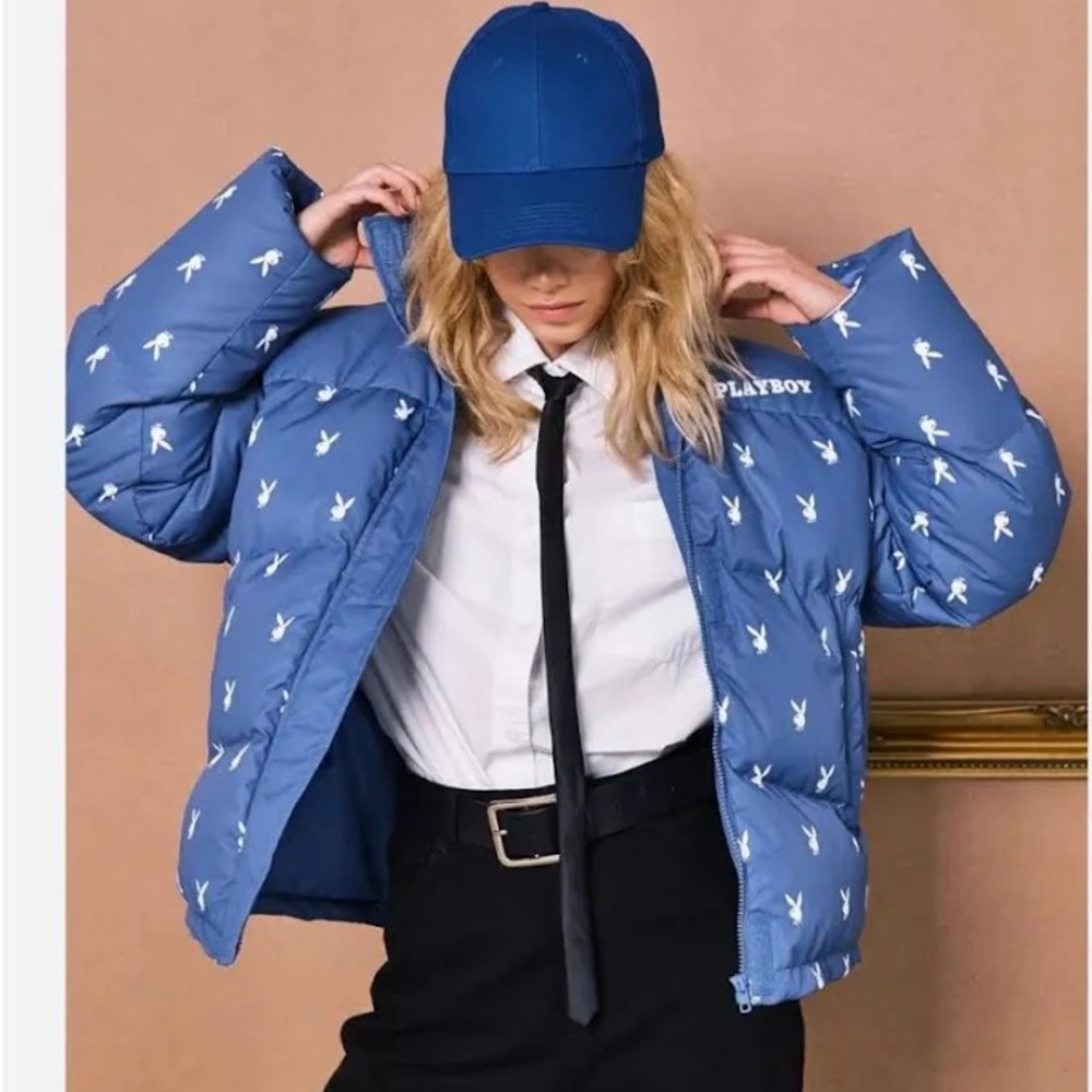 Playboy Puffer Jacket, worn once, size 14, extremely comfortable